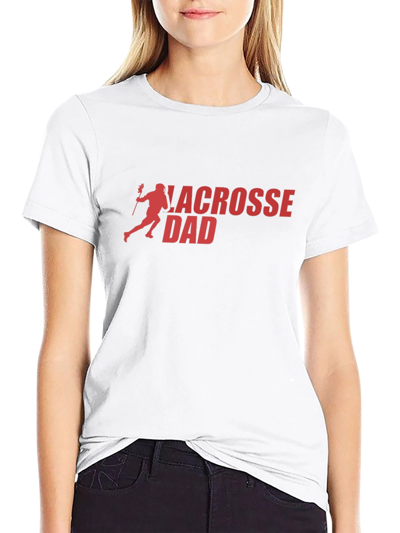Lacrosse Dad Black T-Shirt - Sporty & Stylish