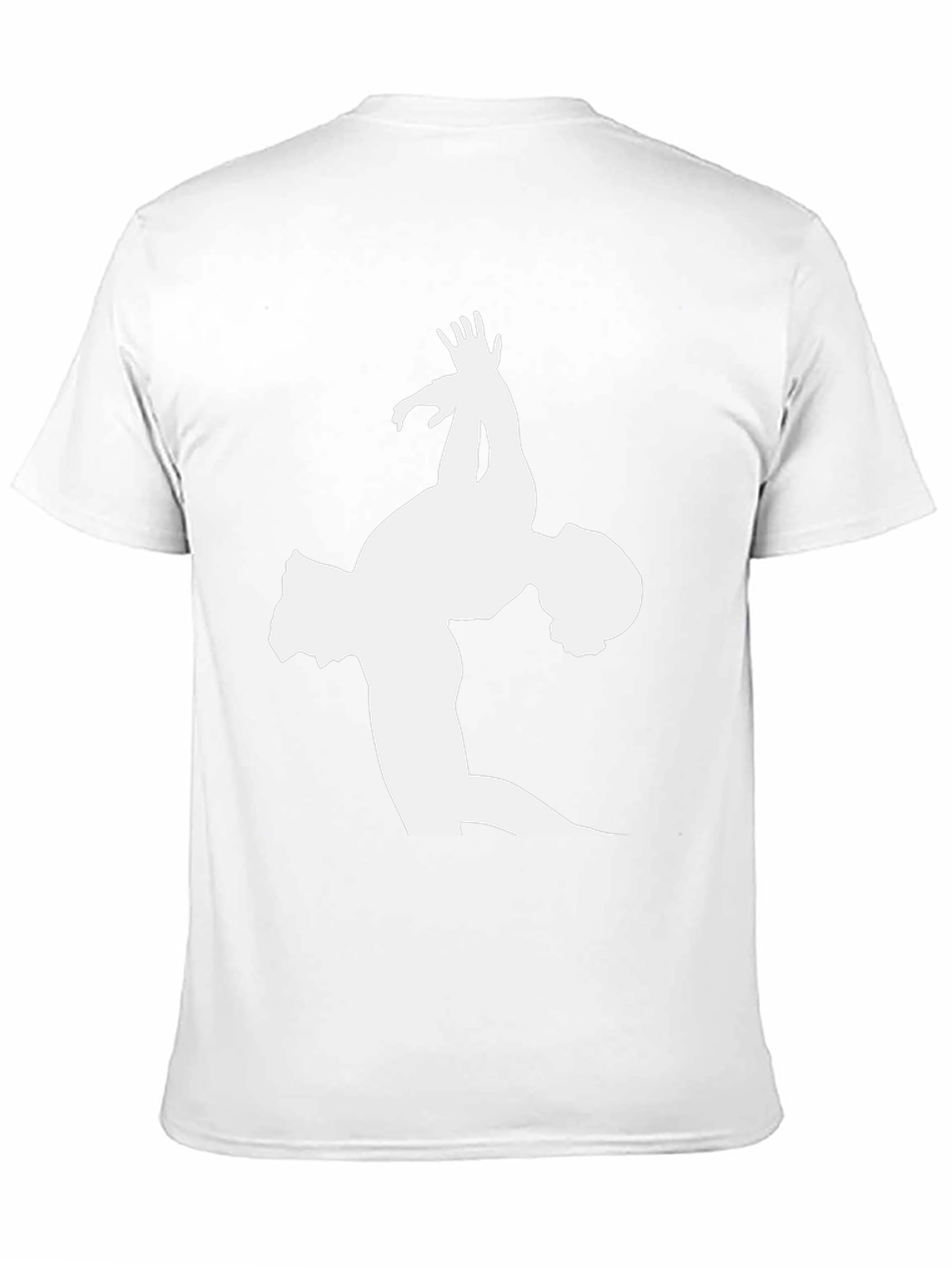 Gymnast Silhouette Graphic Tee - Black Cotton T-Shirt