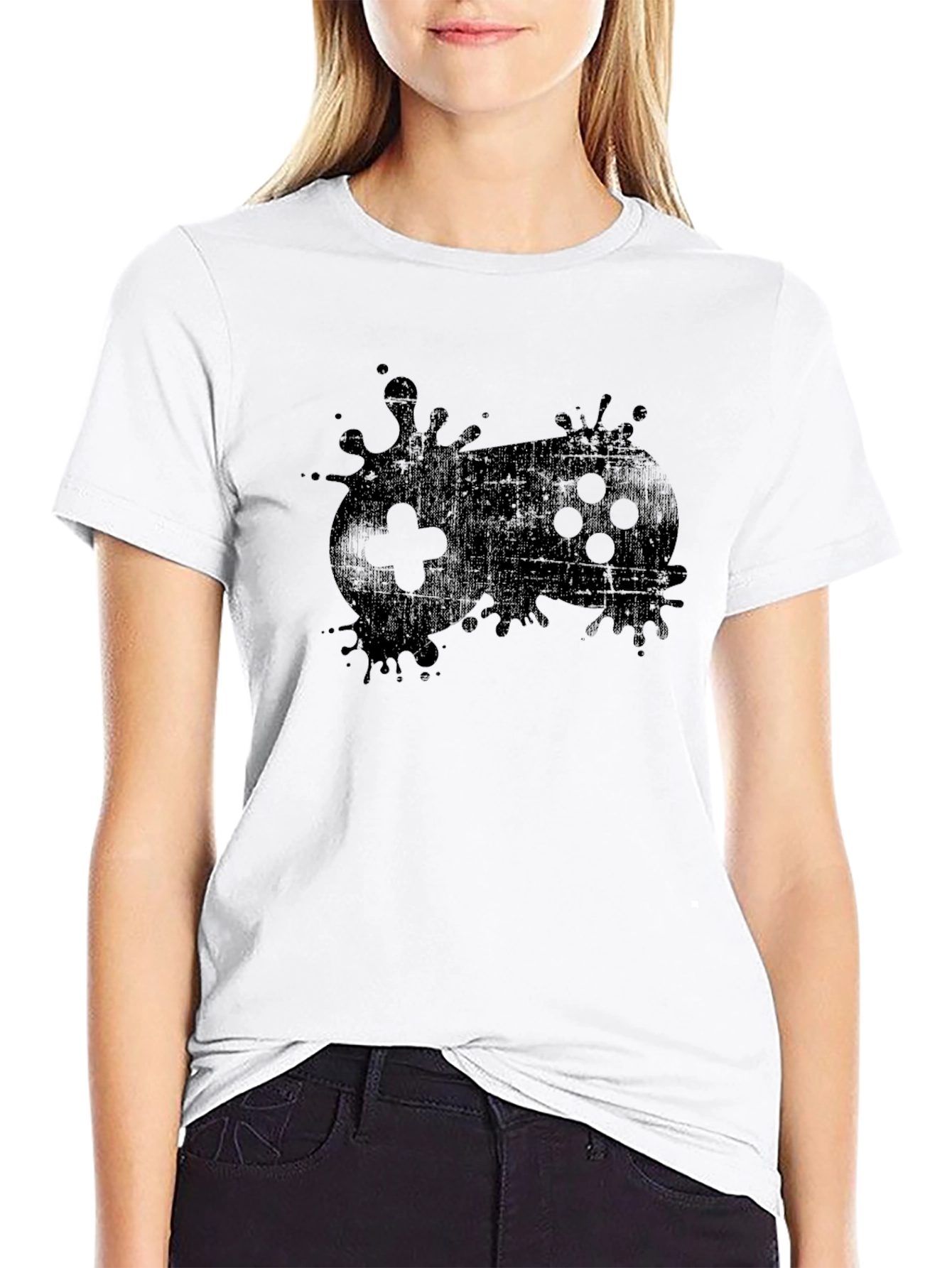 Gaming Controller Graphic Tee - Black