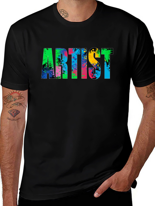 Colorful Artist Graphic Print Tee