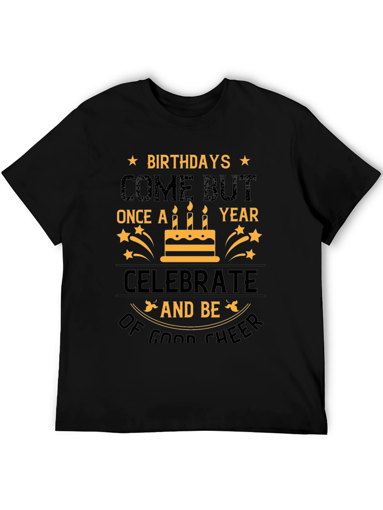 Birthday Cheer Graphic Tee - Celebrate in Style!