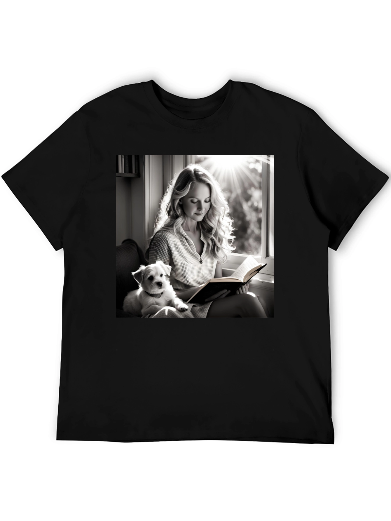 Book Reading Dog T-Shirt
