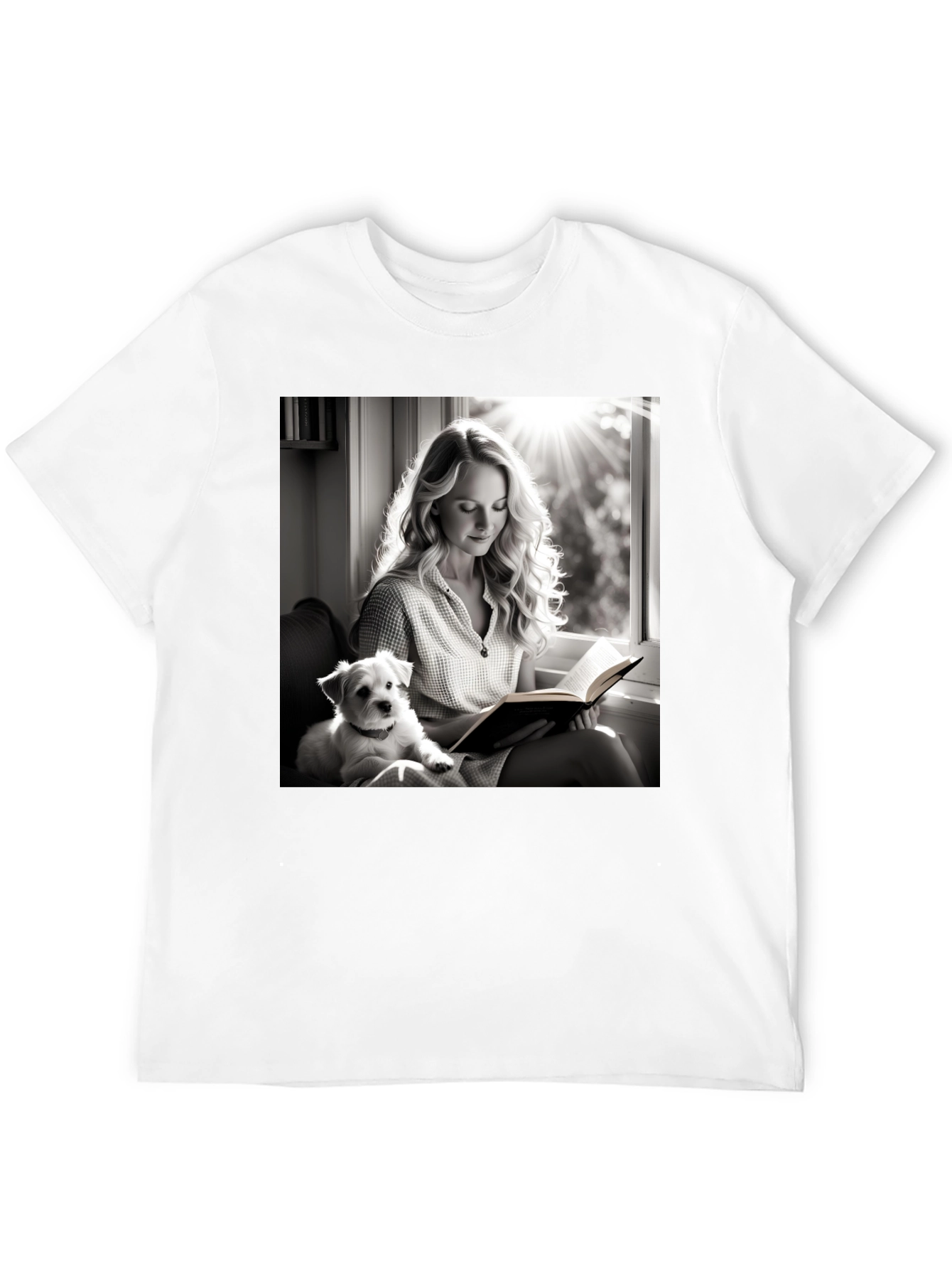 Book Reading Dog T-Shirt