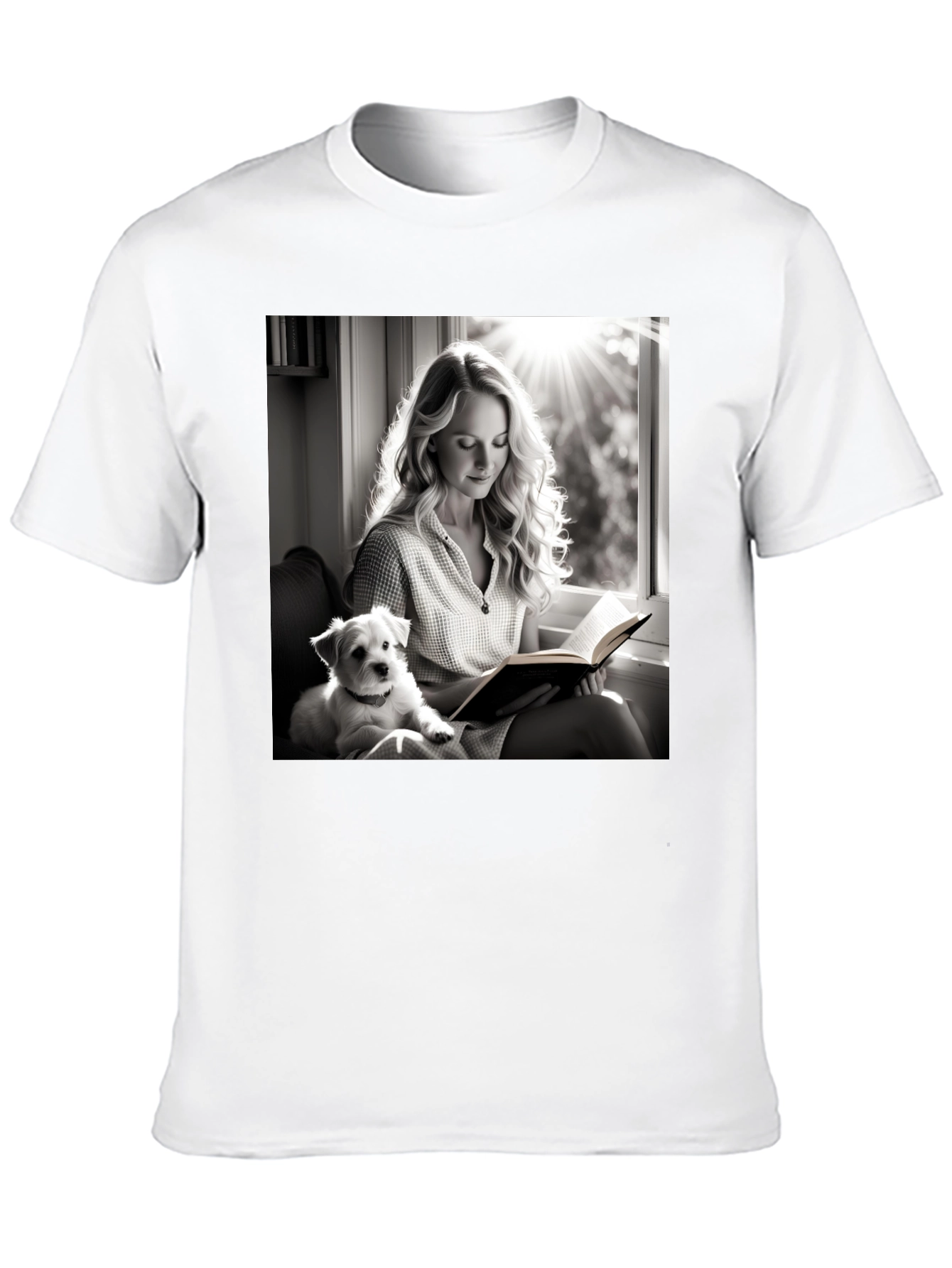 Book Reading Dog T-Shirt