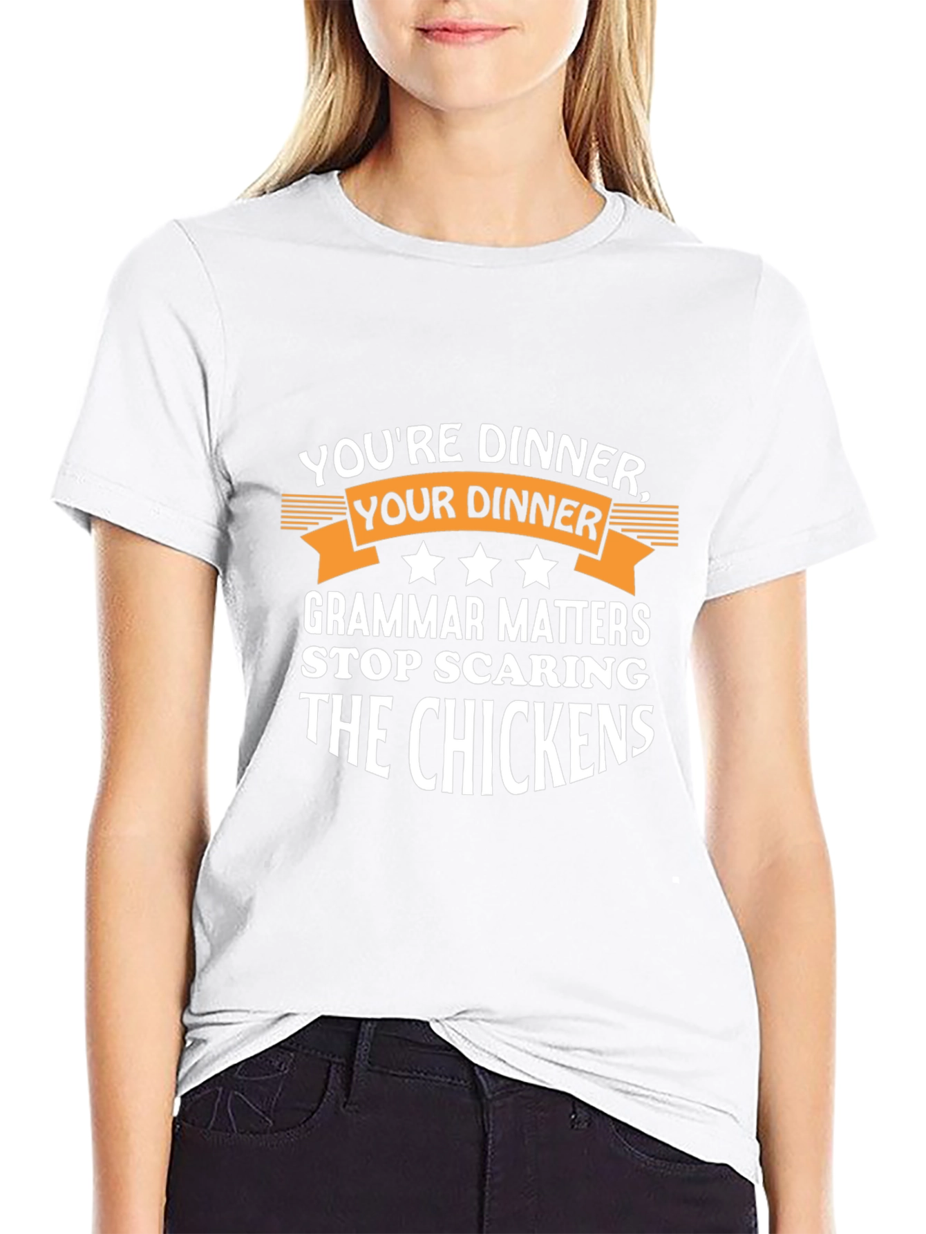 Humorous Grammar T-Shirt: Youre Dinner Your Dinner