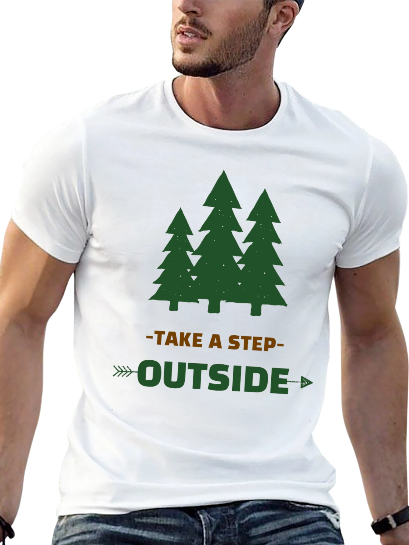 Take a Step Outside Tree Graphic Tee