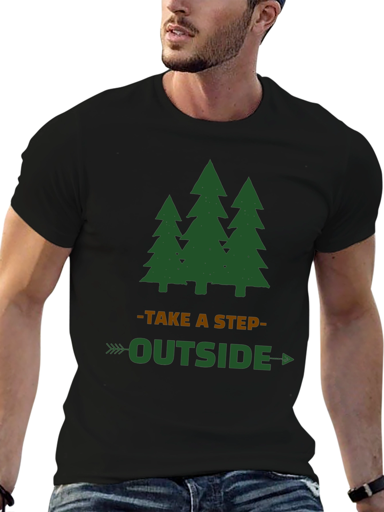 Take a Step Outside Tree Graphic Tee