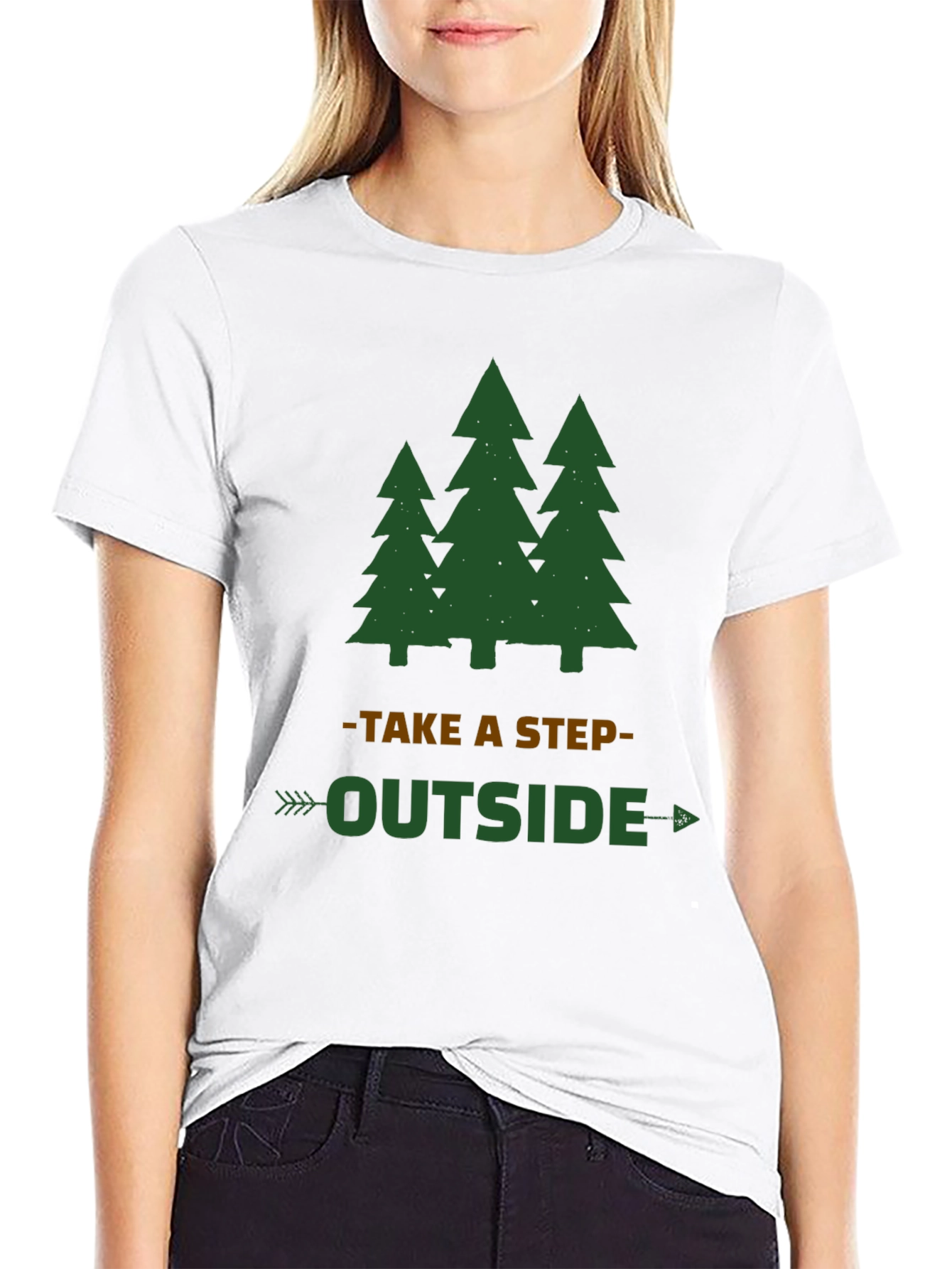 Take a Step Outside Tree Graphic Tee