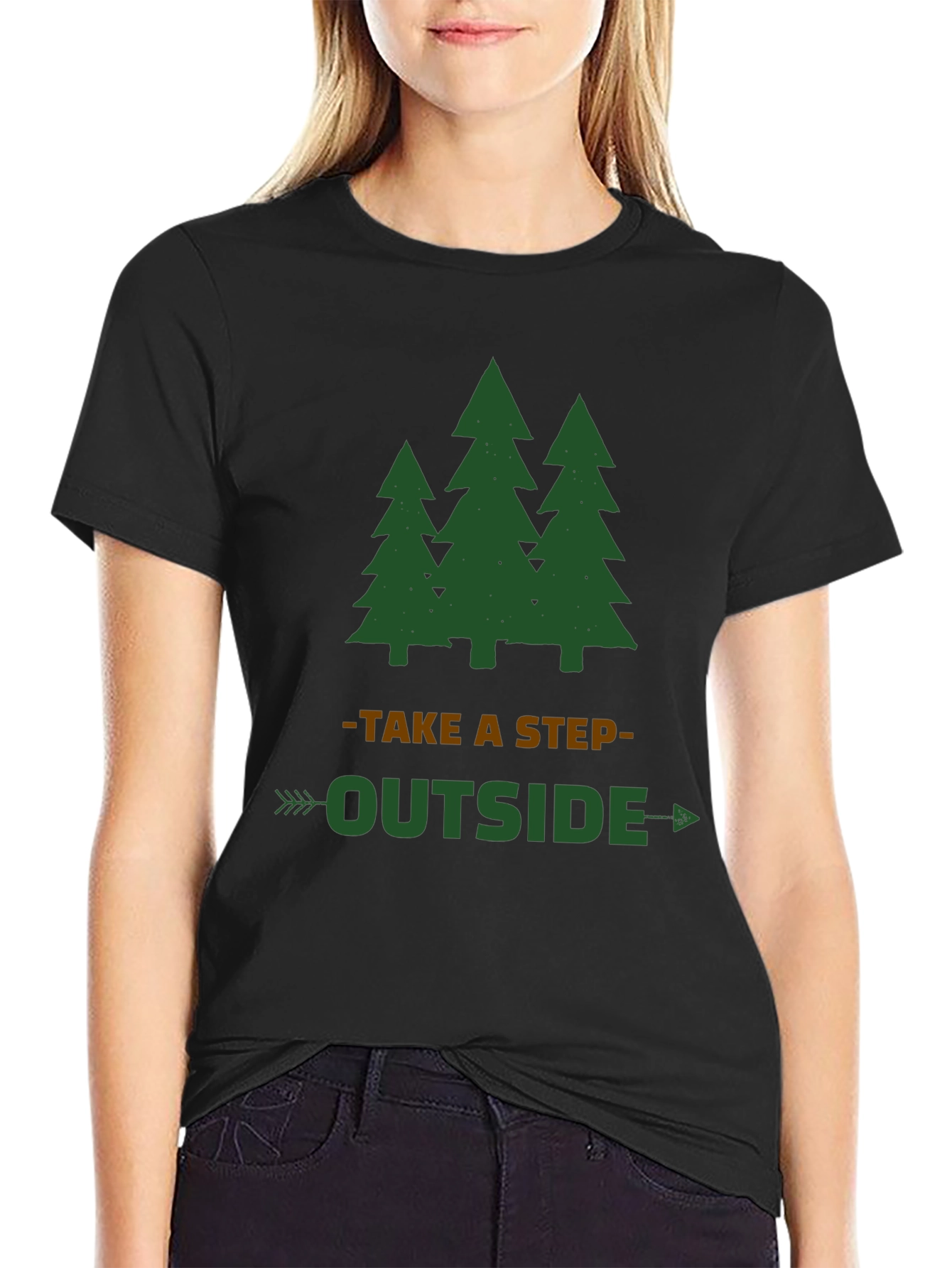 Take a Step Outside Tree Graphic Tee