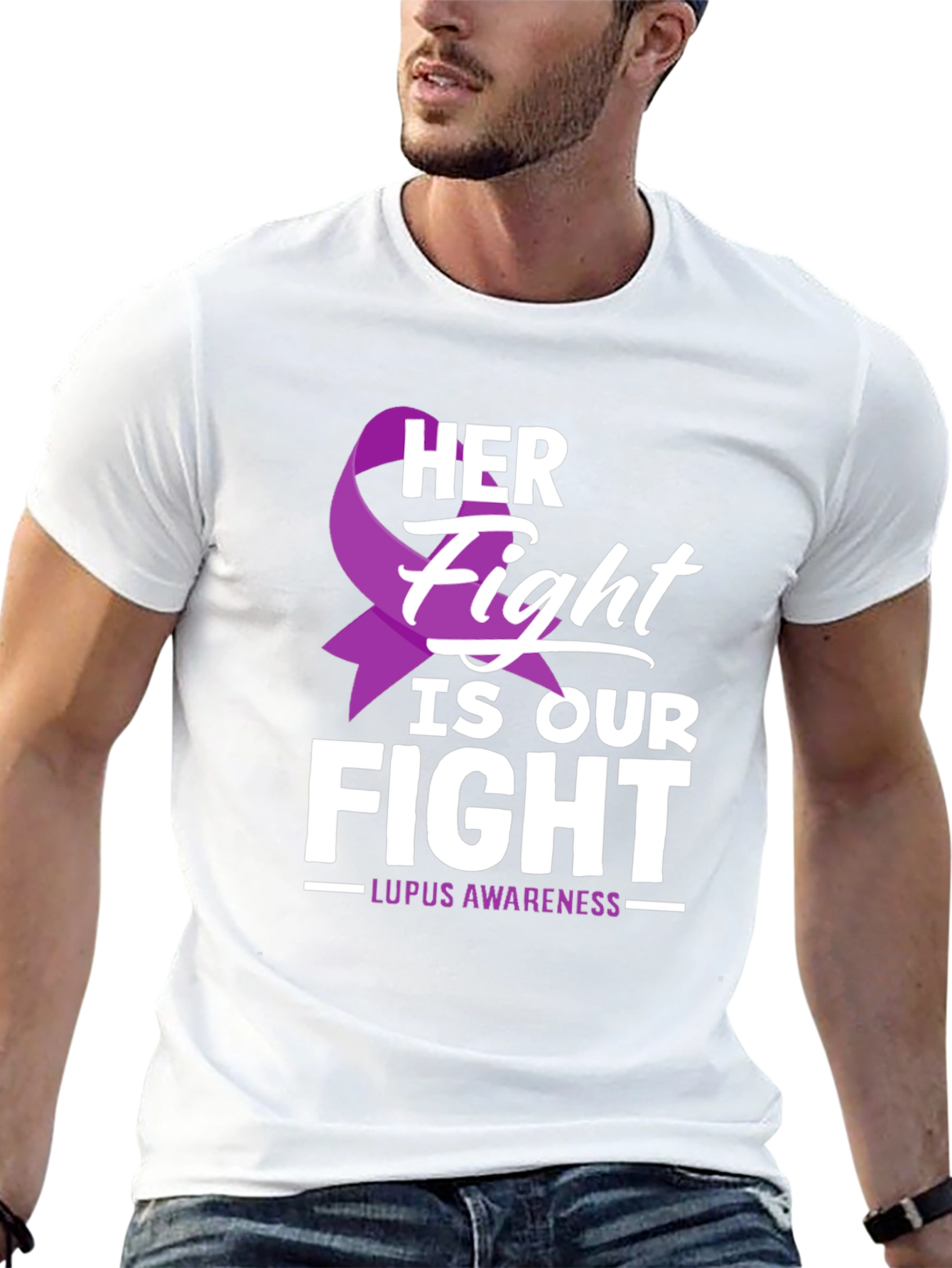 Lupus Awareness T-Shirt - Her Fight Is Our Fight