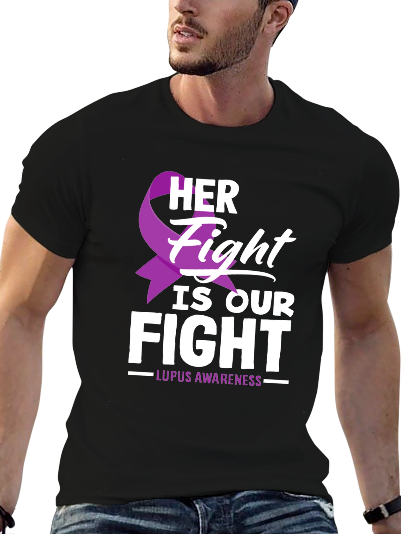 Lupus Awareness T-Shirt - Her Fight Is Our Fight
