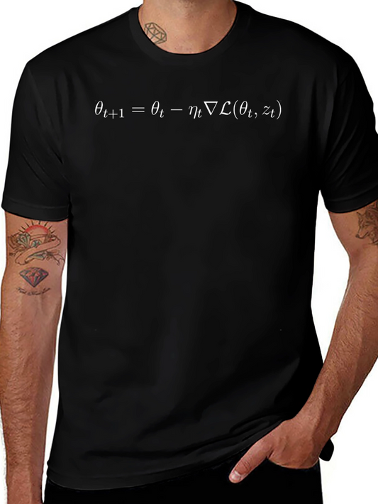 Algorithm T-Shirt - Black Cotton Blend