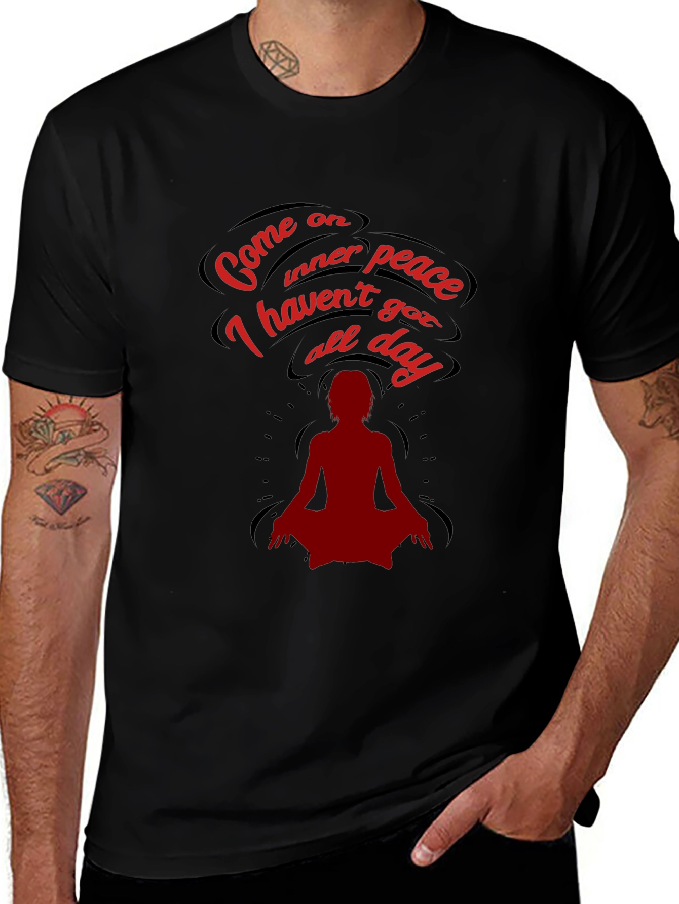Come On Inner Peace T-Shirt - Funny Meditation Tee