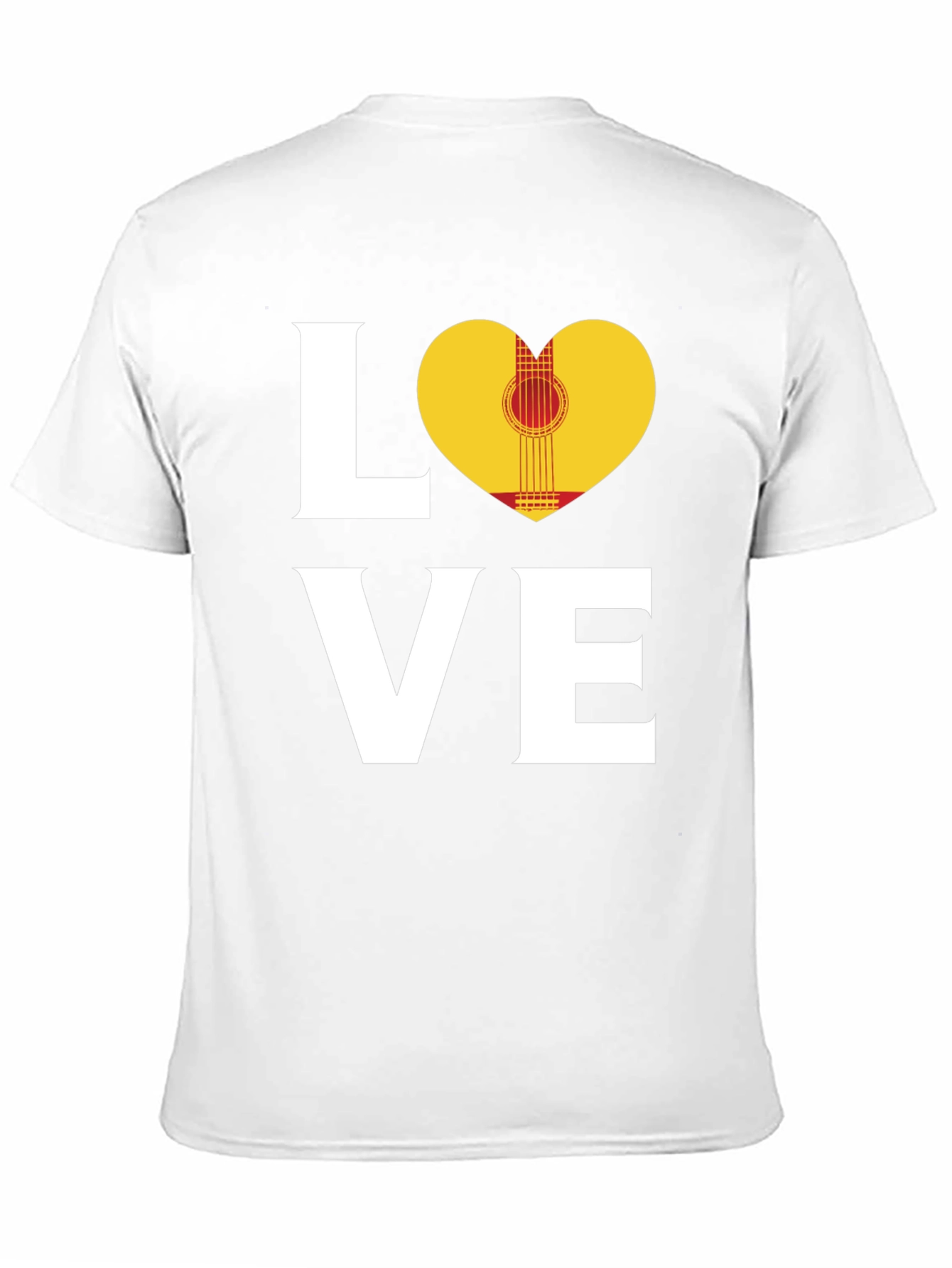 Love Guitar Heart T-Shirt - Music Lover Tee