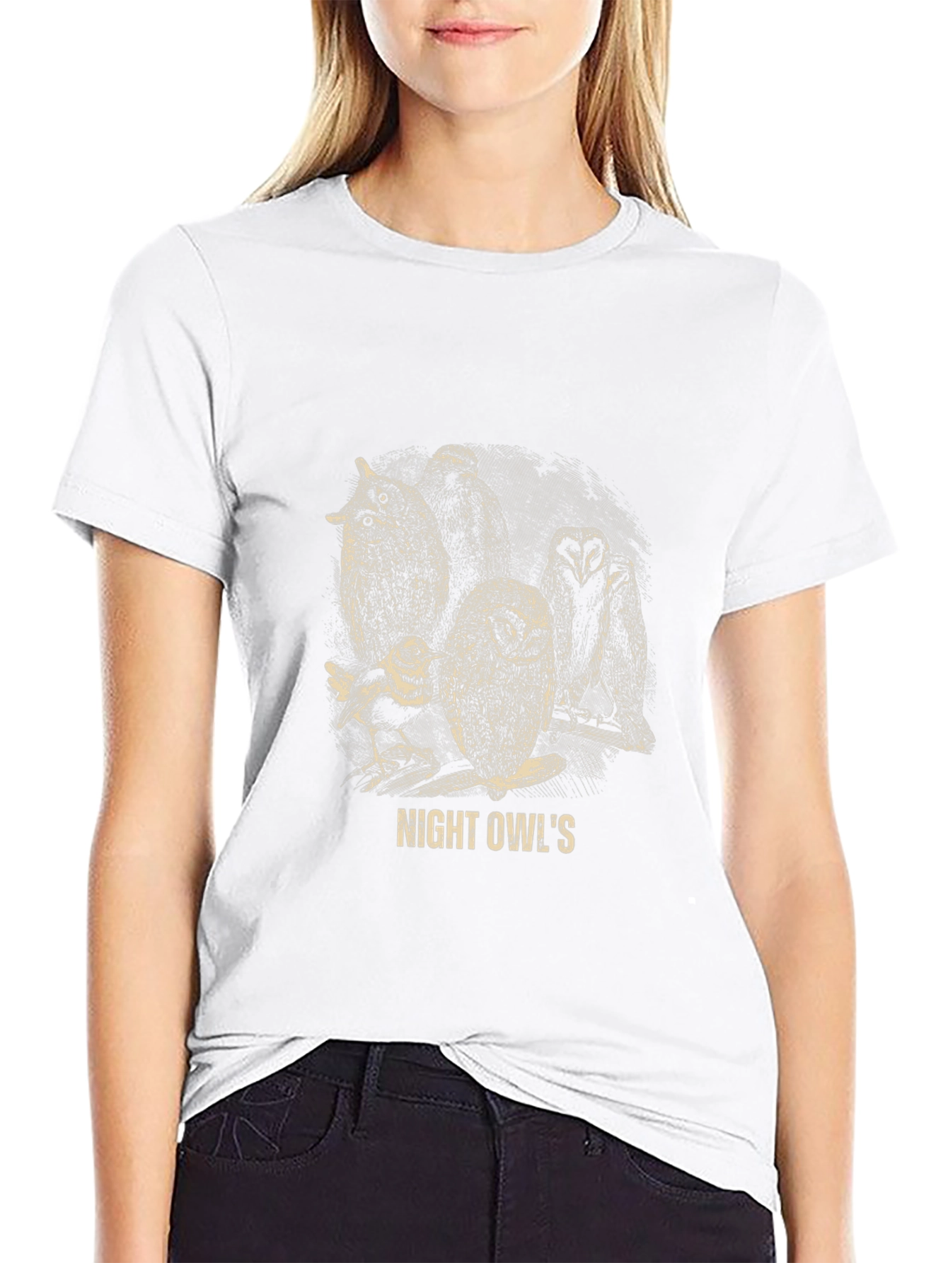 Night Owls Graphic T-Shirt - Mens Black Tee