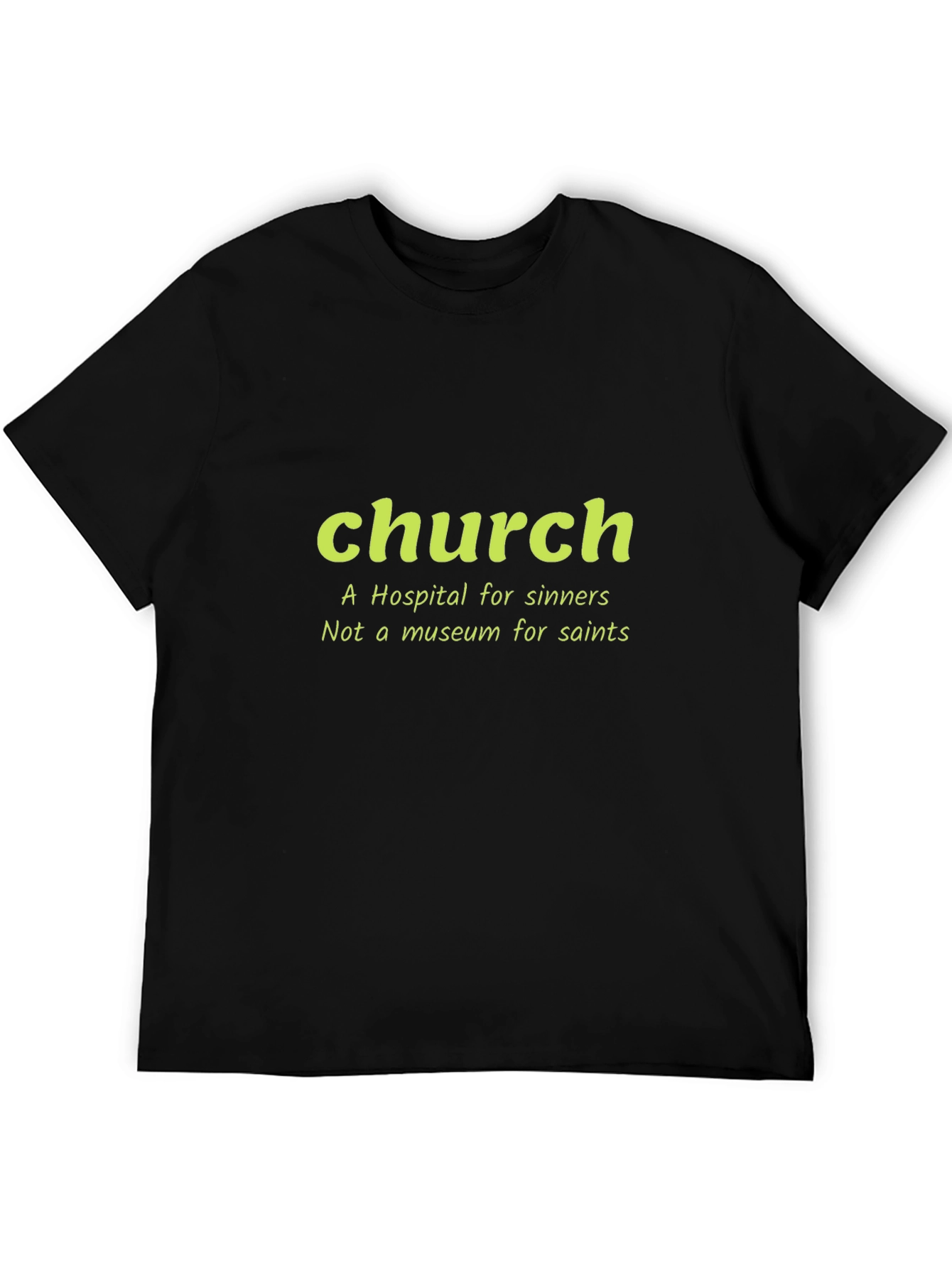 Church Hospital Sinner T-Shirt - Mens Crew Neck