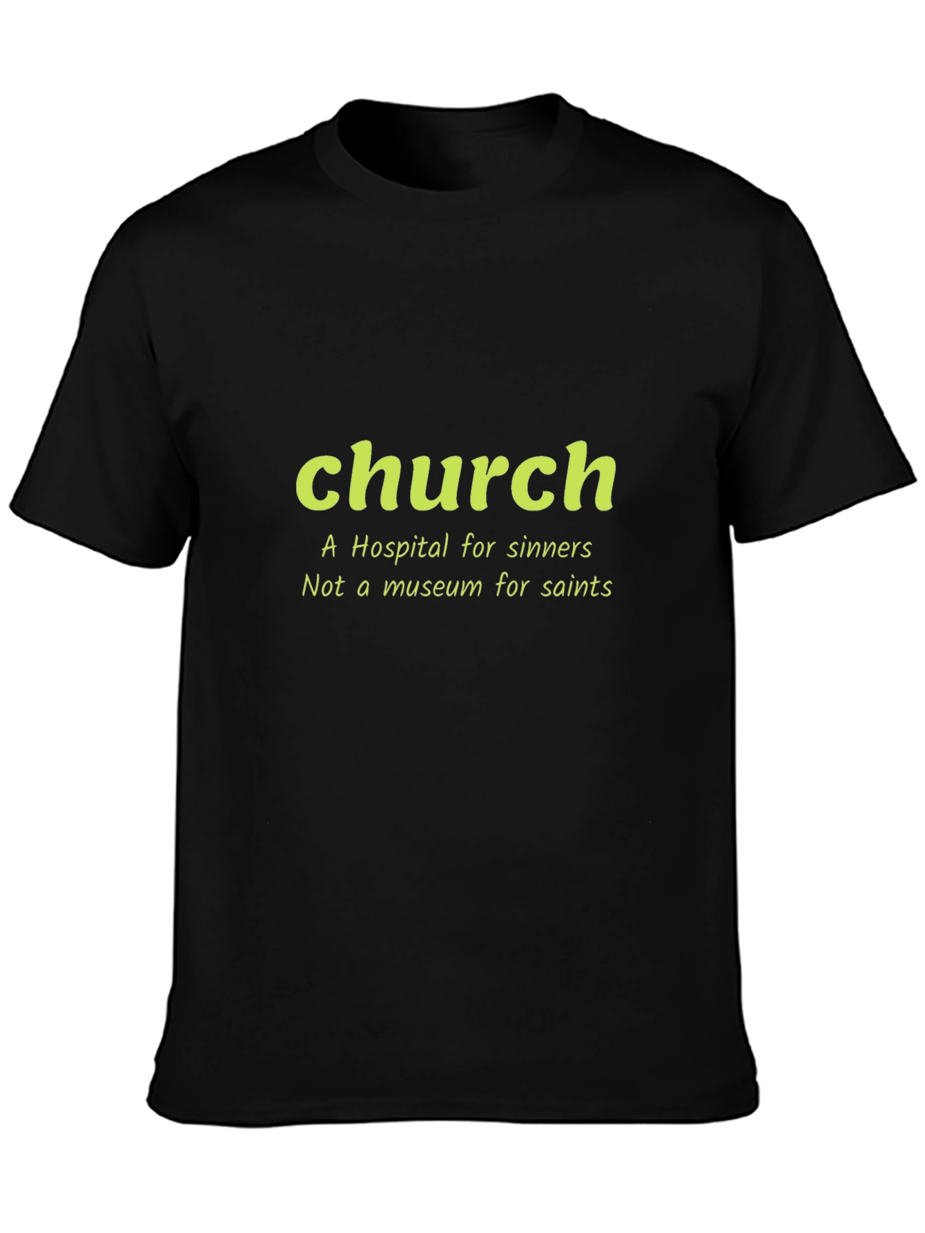 Church Hospital Sinner T-Shirt - Mens Crew Neck