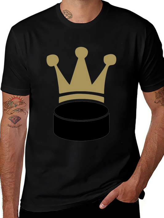 Crown Puck Graphic T-Shirt - Black