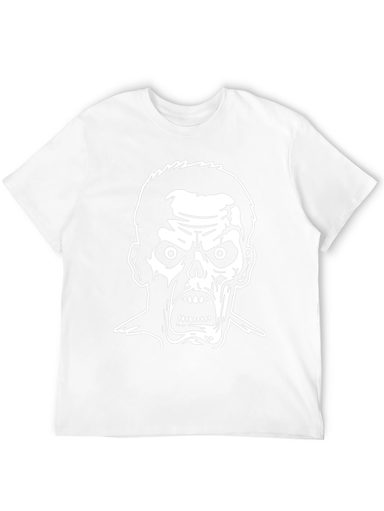 Zombie Graphic Print Black T-Shirt