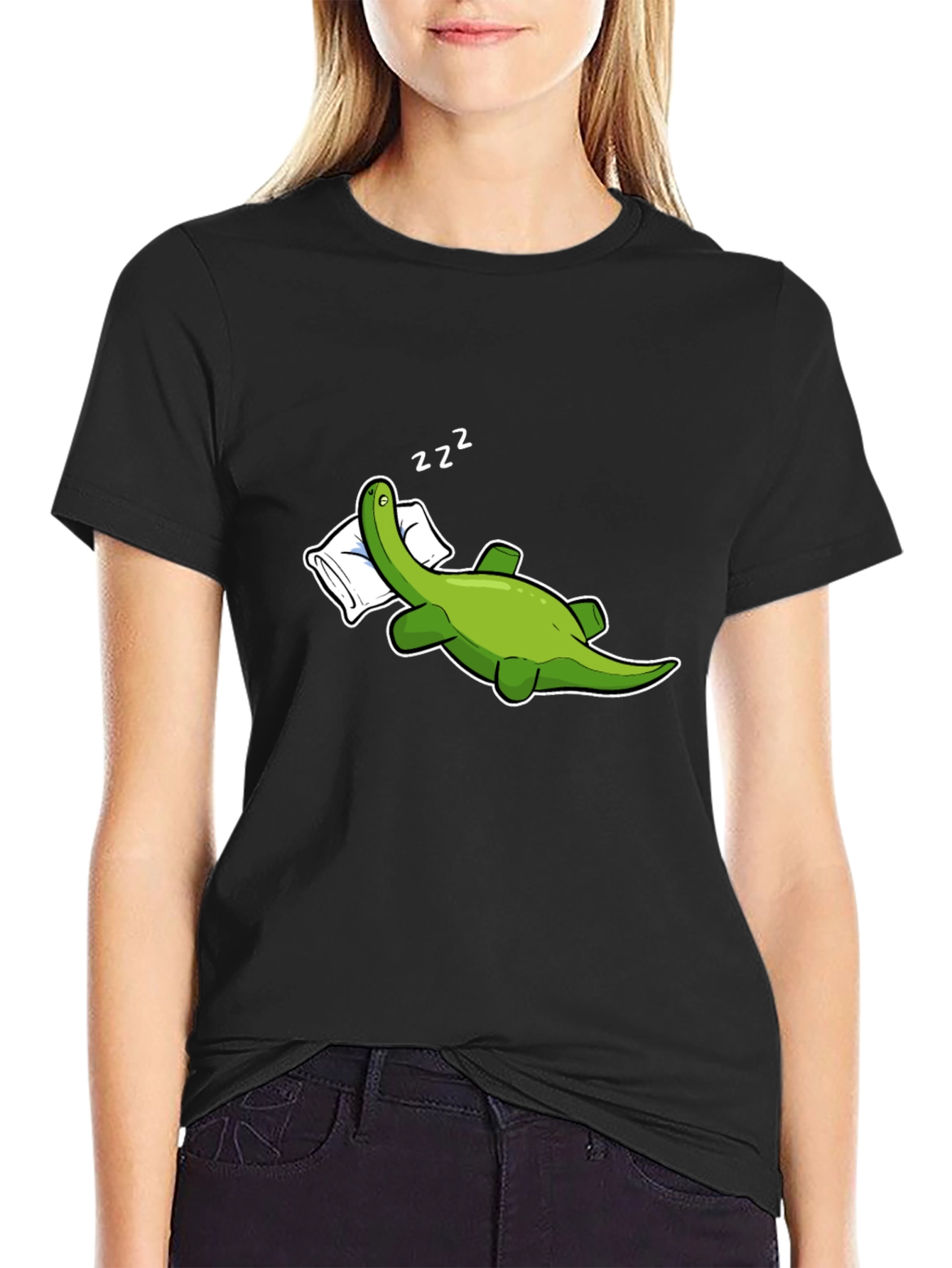 Sleeping Dinosaur Graphic T-Shirt