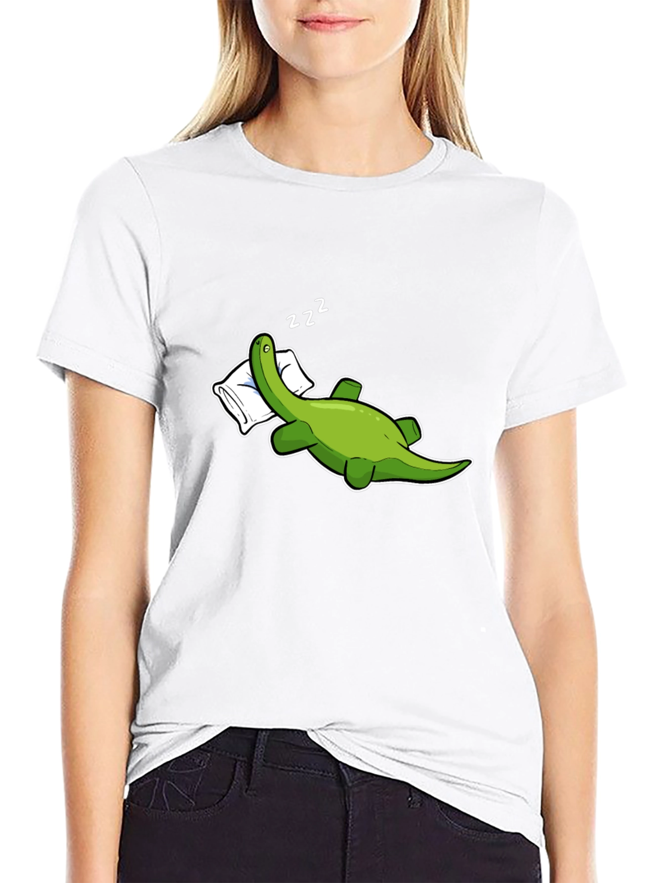 Sleeping Dinosaur Graphic T-Shirt