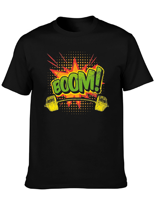 Boom! Graphic Print Black T-Shirt