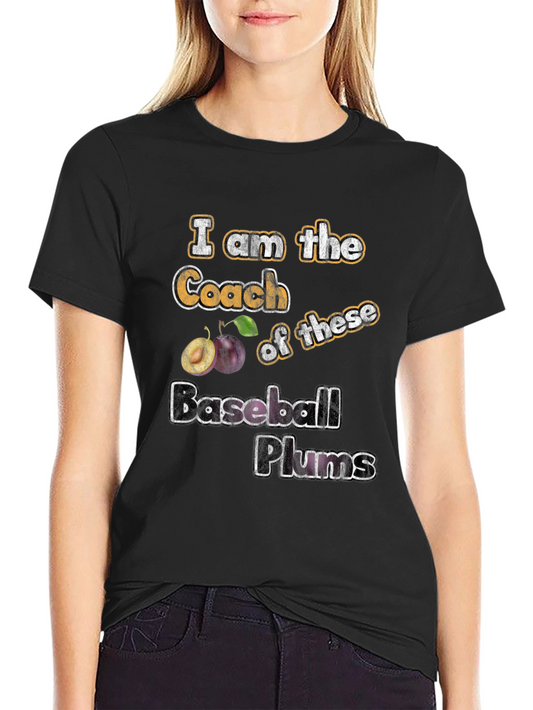 I am the Coach Baseball Plums T-Shirt