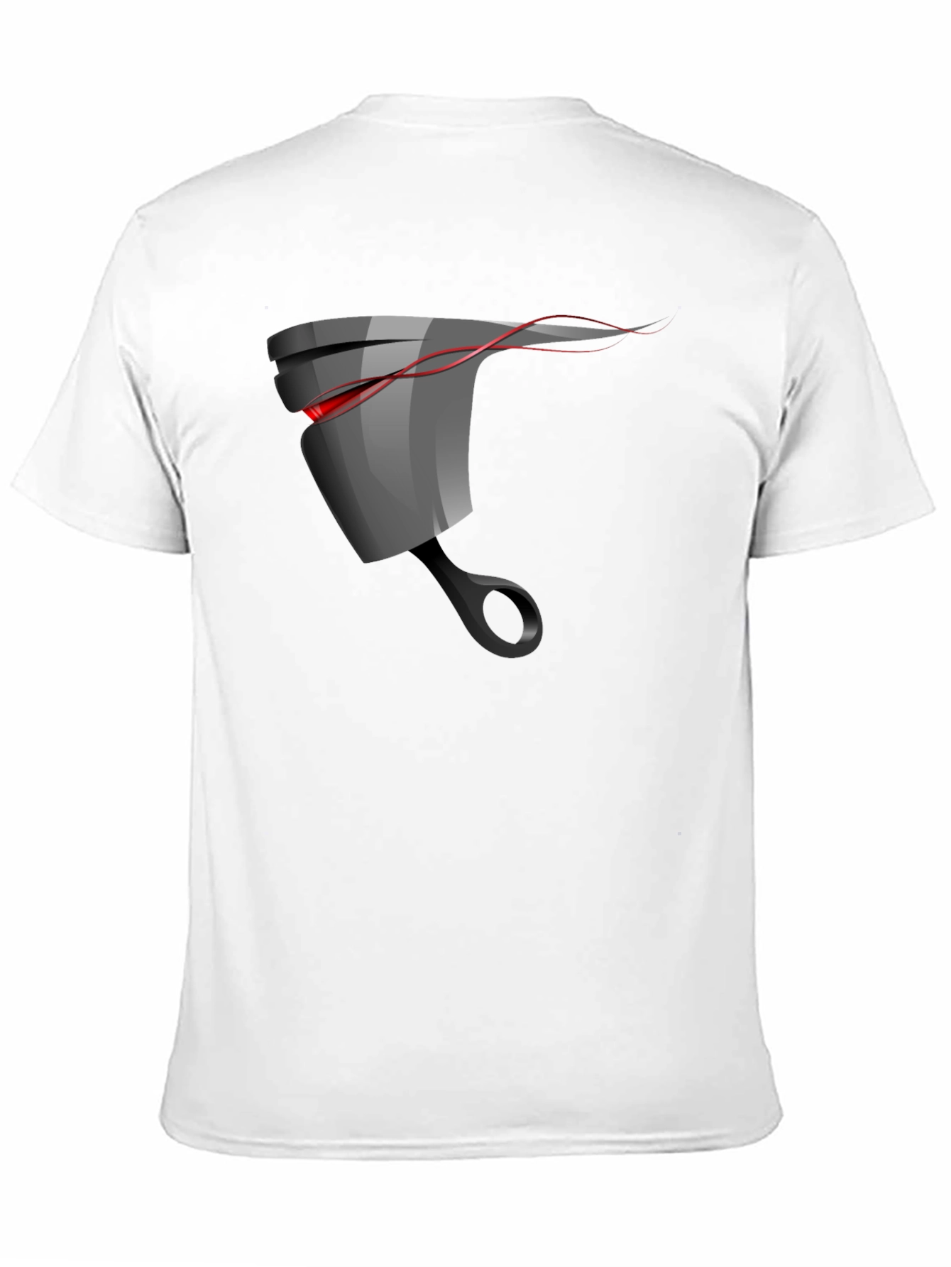 Mens Black Graphic T-Shirt - Piston Design