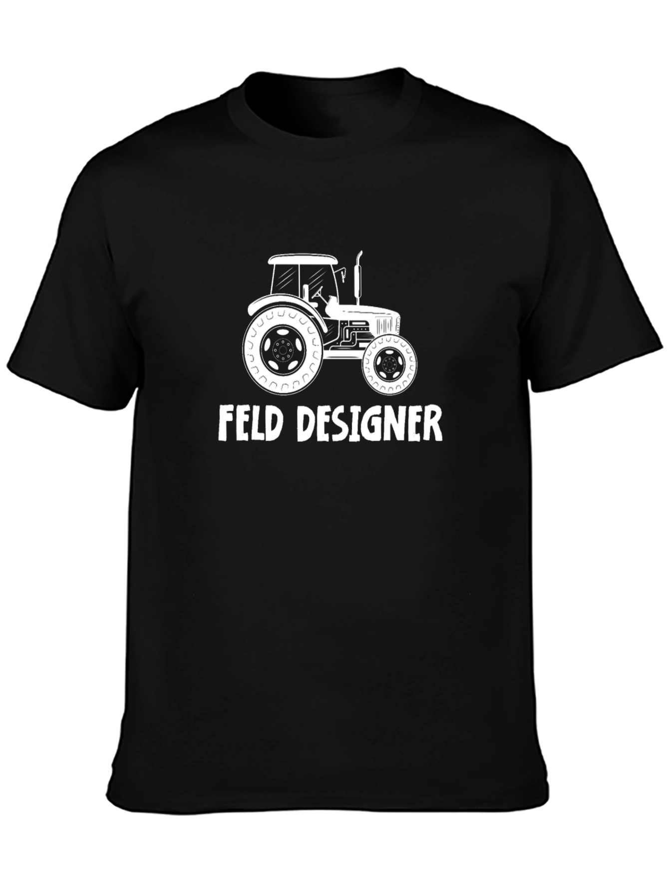 Feld Designer Tractor Graphic T-Shirt - Black