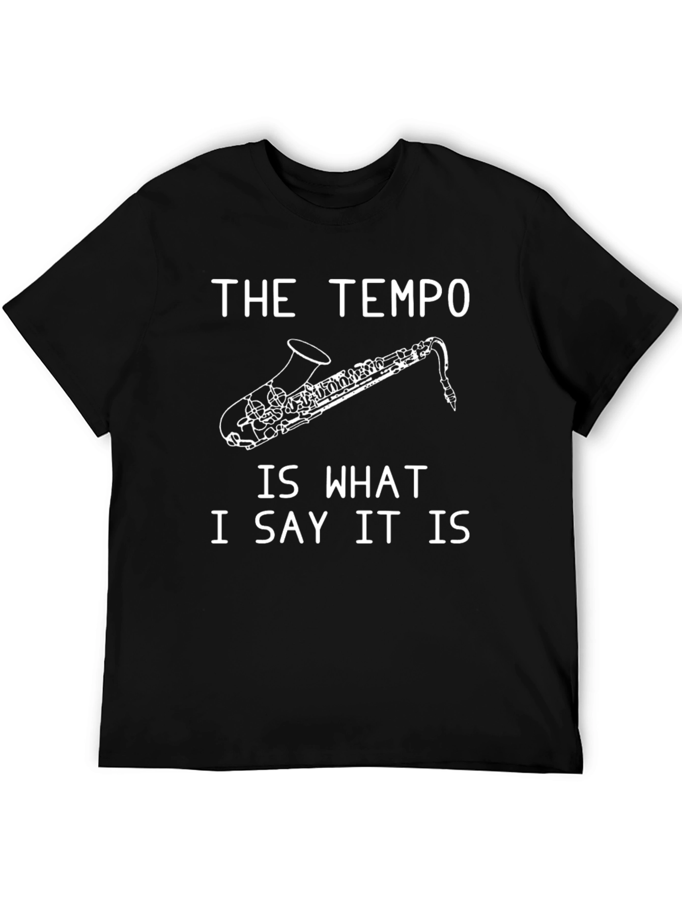 The Tempo Saxophone Graphic T-Shirt - Music Lover Tee