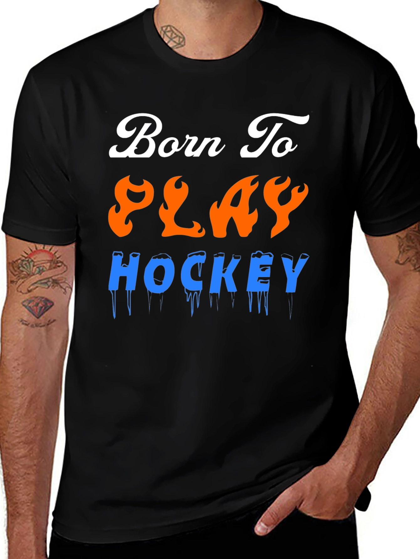 Born To Play Hockey T-Shirt