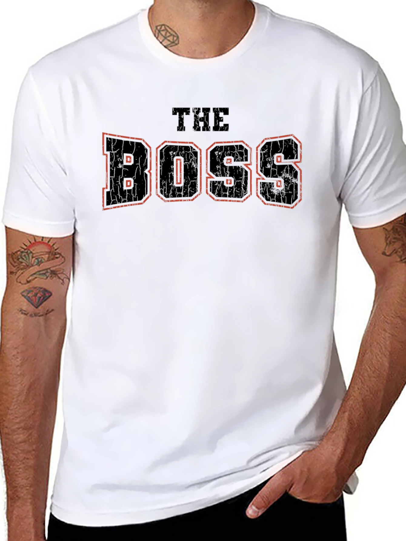 The Boss Graphic T-Shirt - Black Cotton Tee