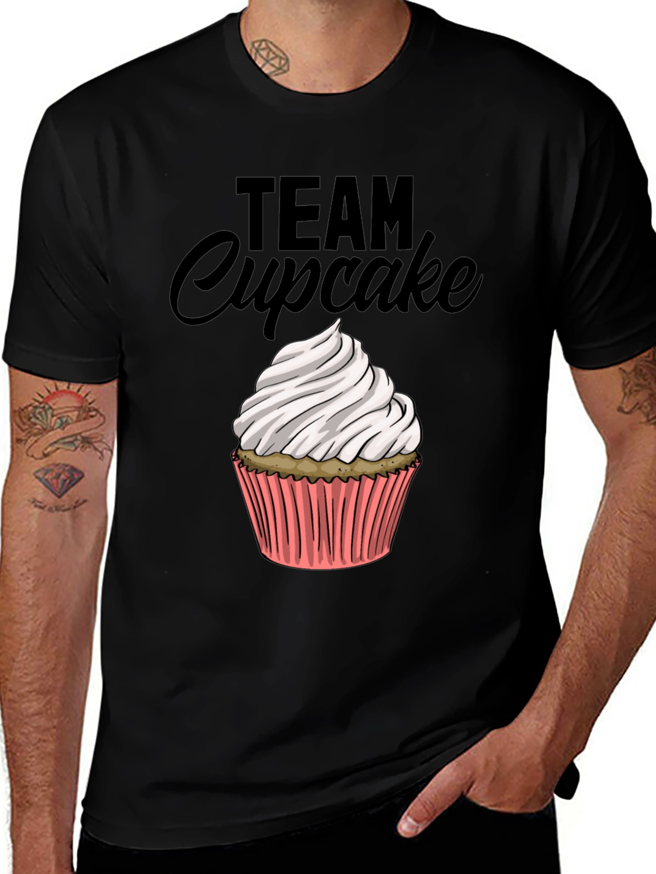 Team Cupcake Graphic Tee - Funny Sweet Treat T-Shirt