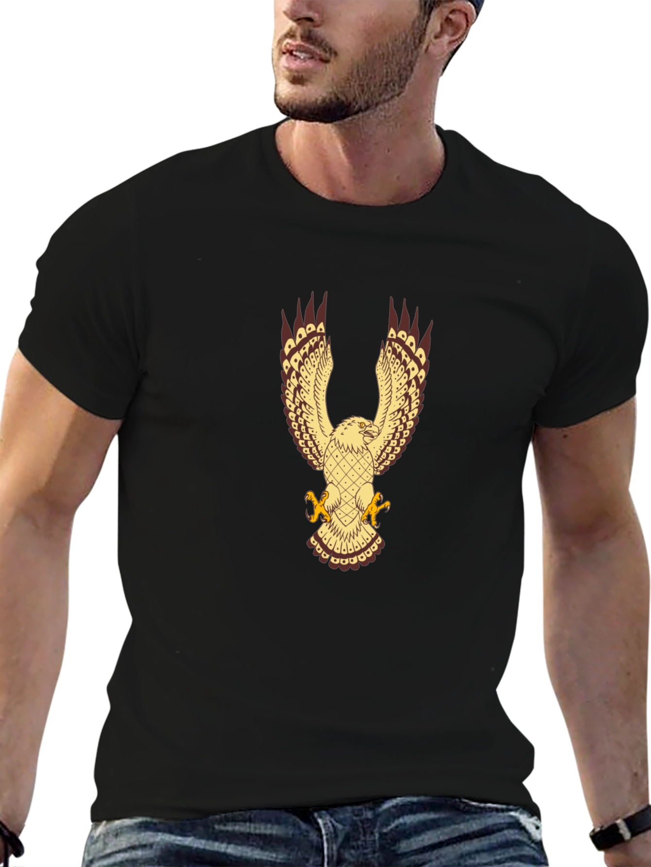 Eagle Graphic Black T-Shirt