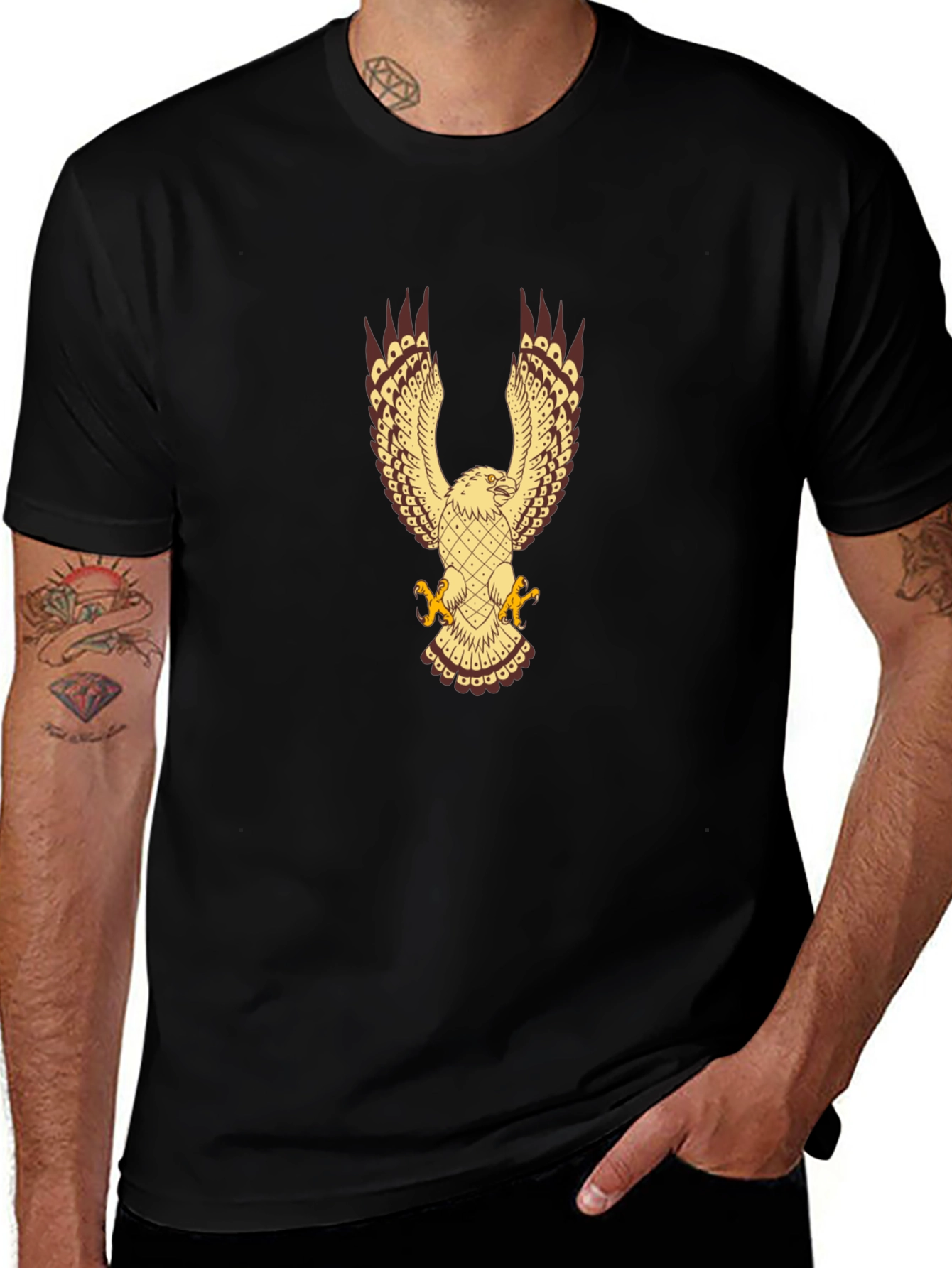 Eagle Graphic Black T-Shirt