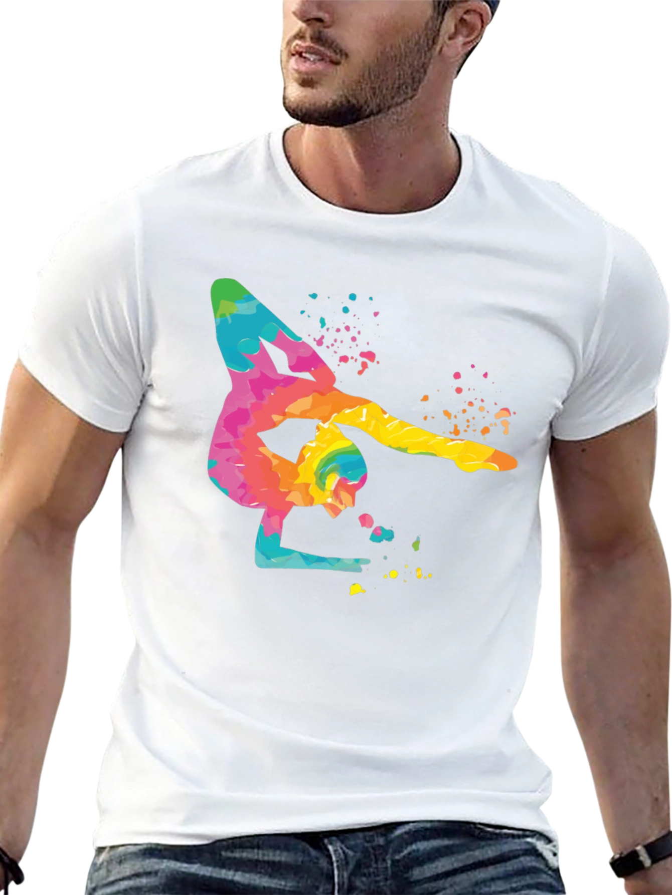 Gymnast Watercolor Art T-Shirt