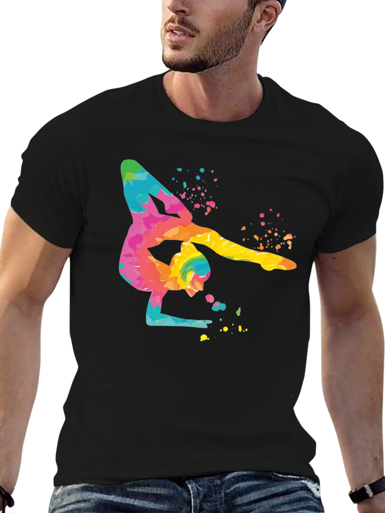 Gymnast Watercolor Art T-Shirt