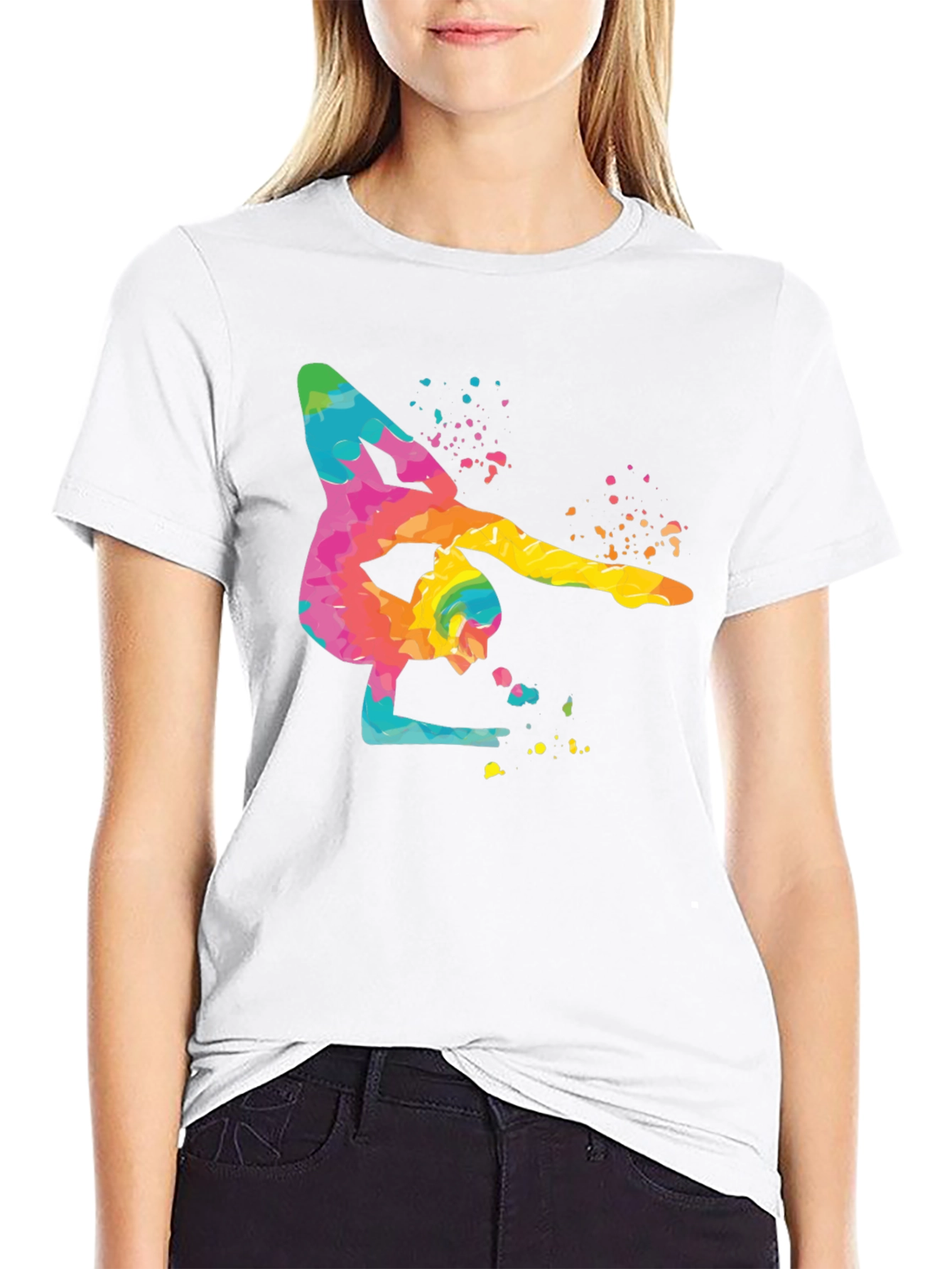 Gymnast Watercolor Art T-Shirt