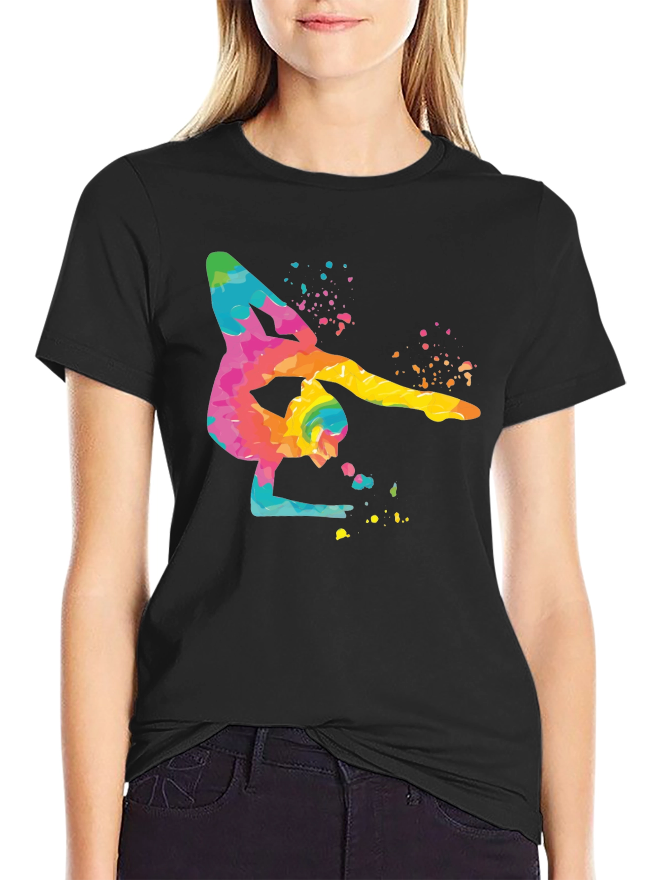Gymnast Watercolor Art T-Shirt