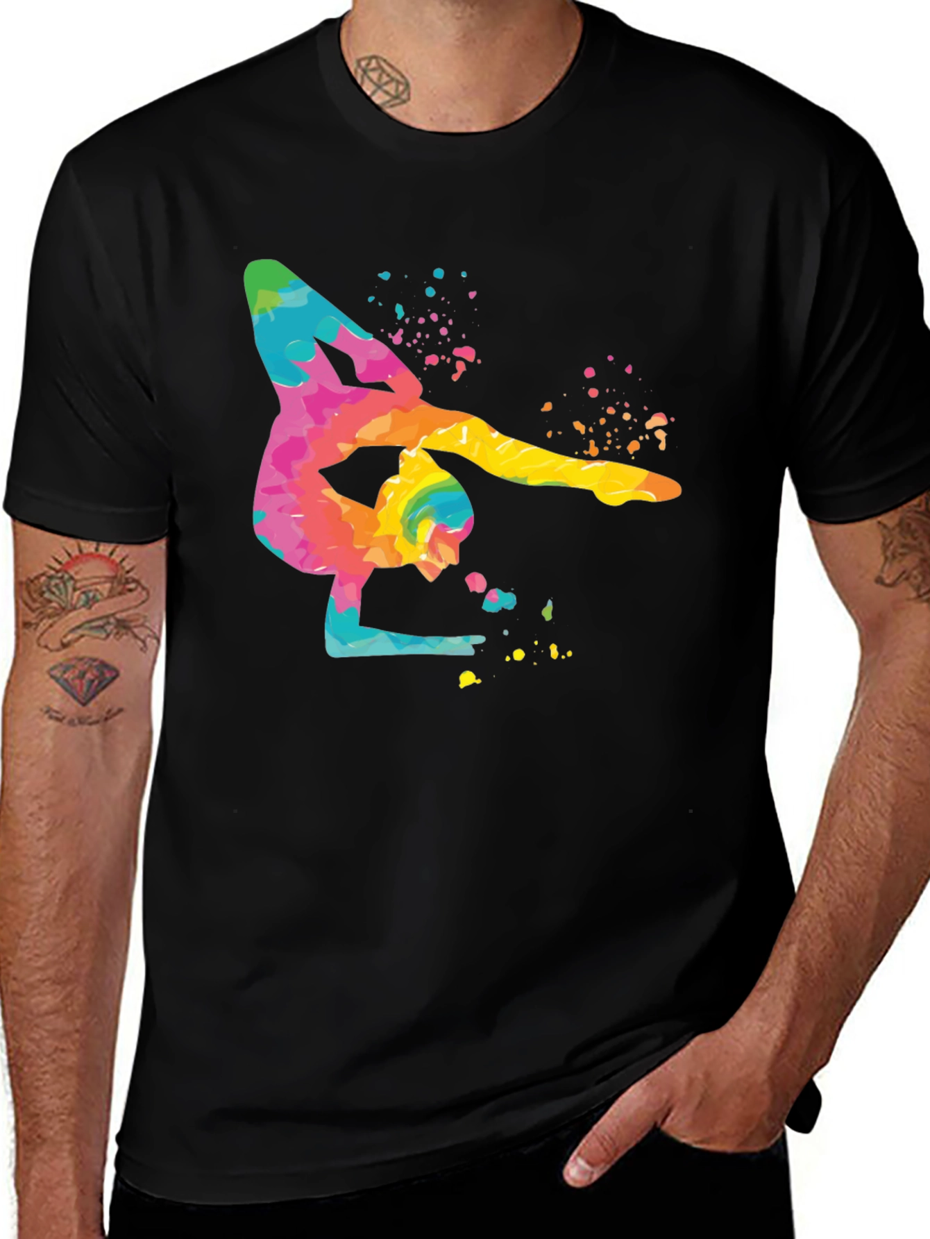 Gymnast Watercolor Art T-Shirt