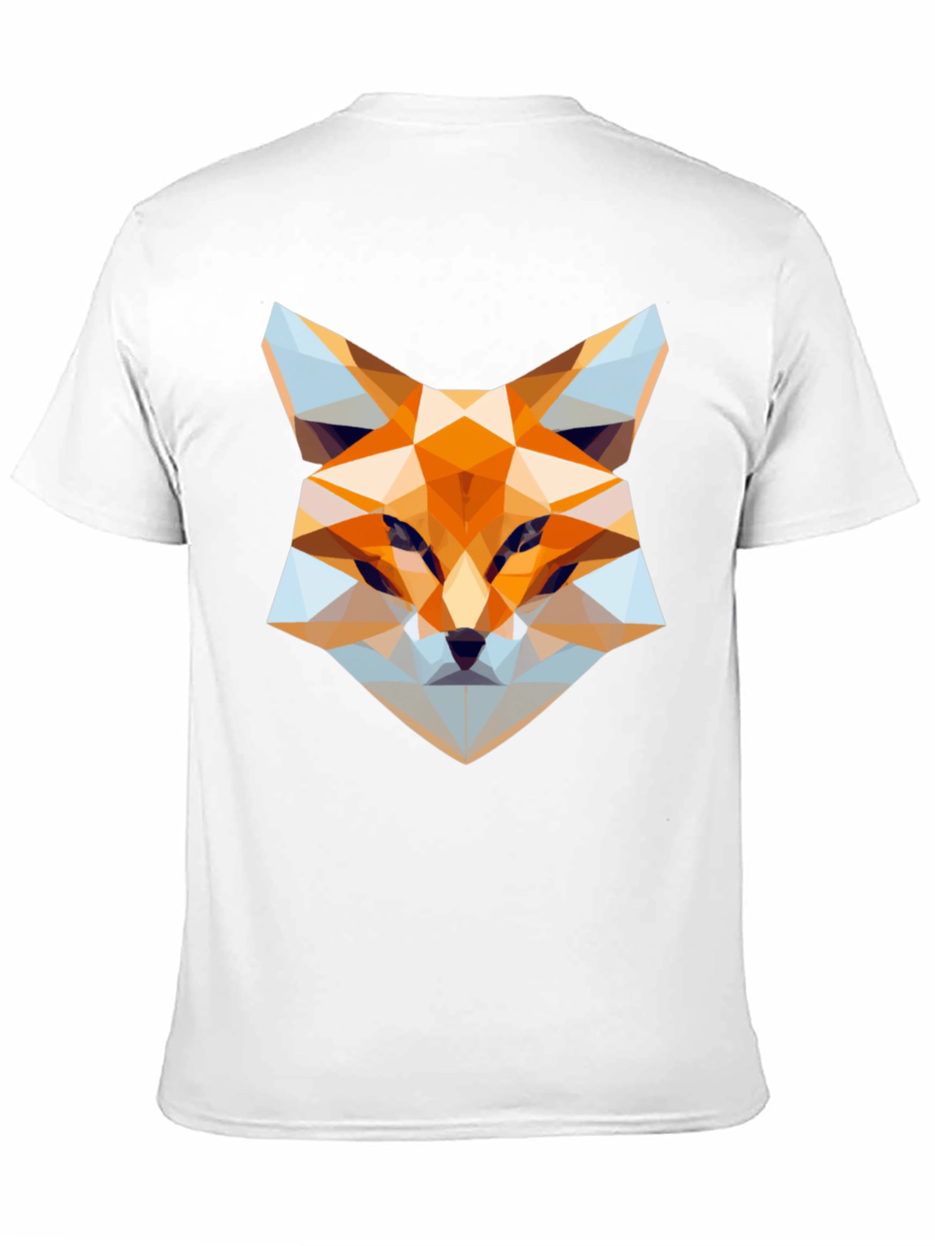 Geometric Fox Graphic Tee - Stylish Black T-Shirt