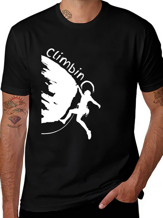 Climbing Graphic Tee - Black