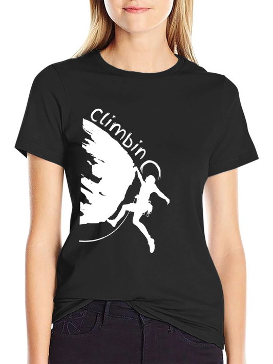 Climbing Graphic Tee - Black