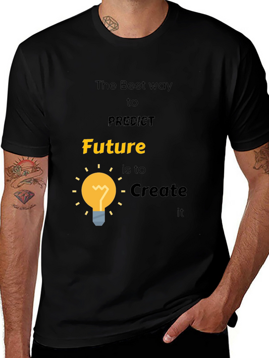 Future Creation T-Shirt - Motivational Black Tee