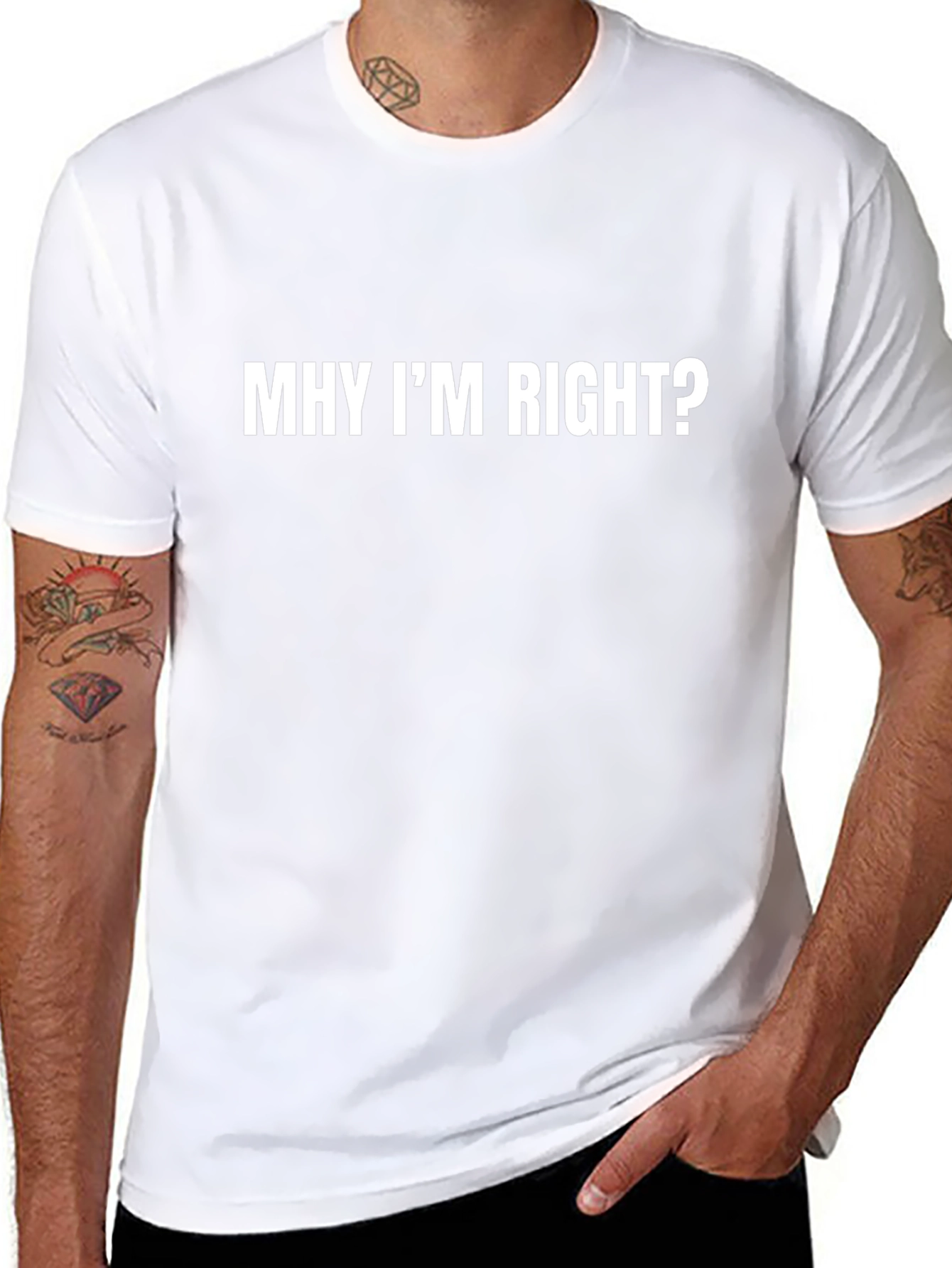 MHY Im Right? Graphic Black T-Shirt