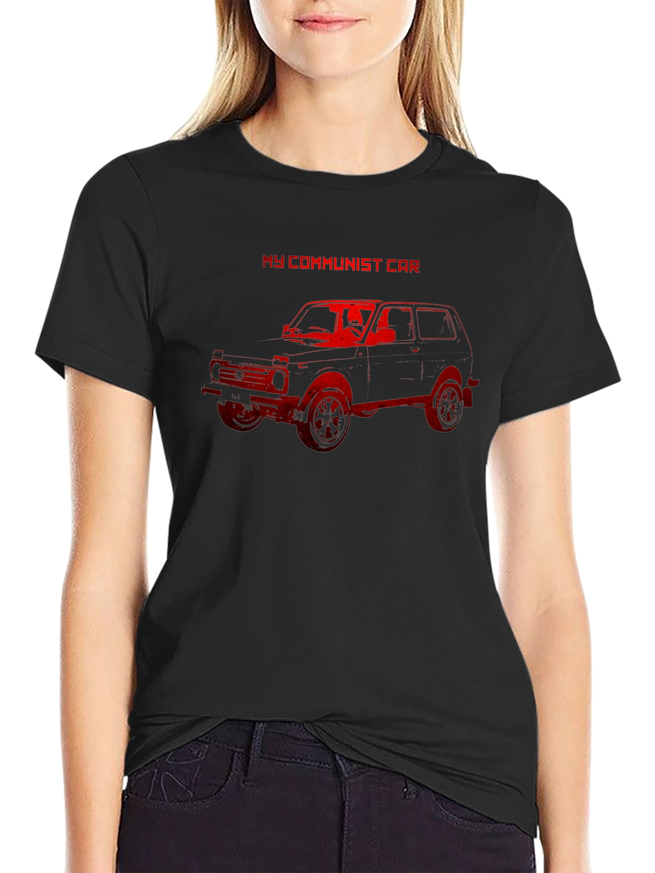 My Communist Car T-Shirt - Red Graphic Tee