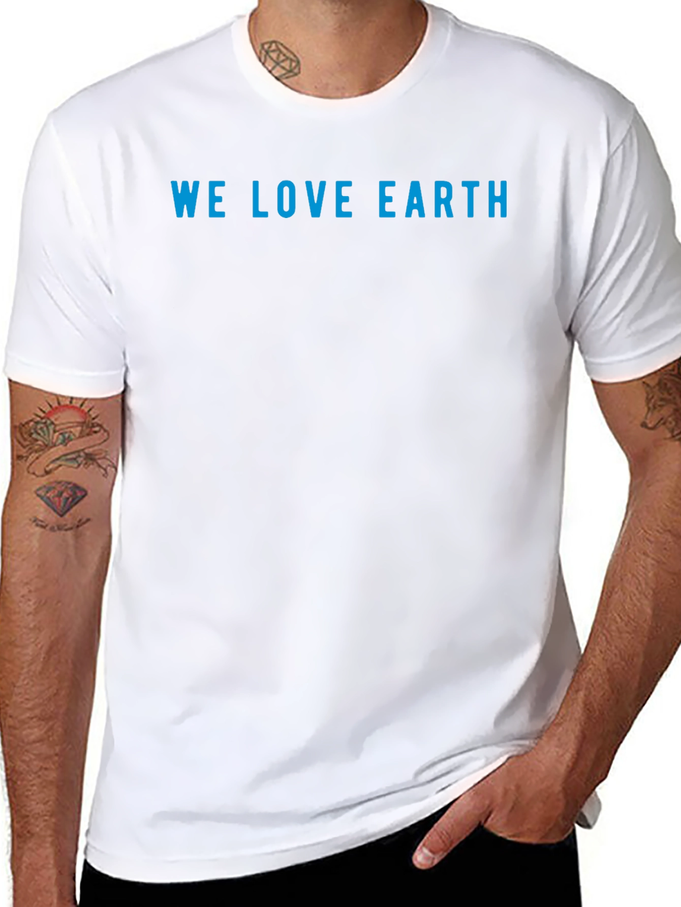 We Love Earth T-Shirt - Eco-Friendly Design