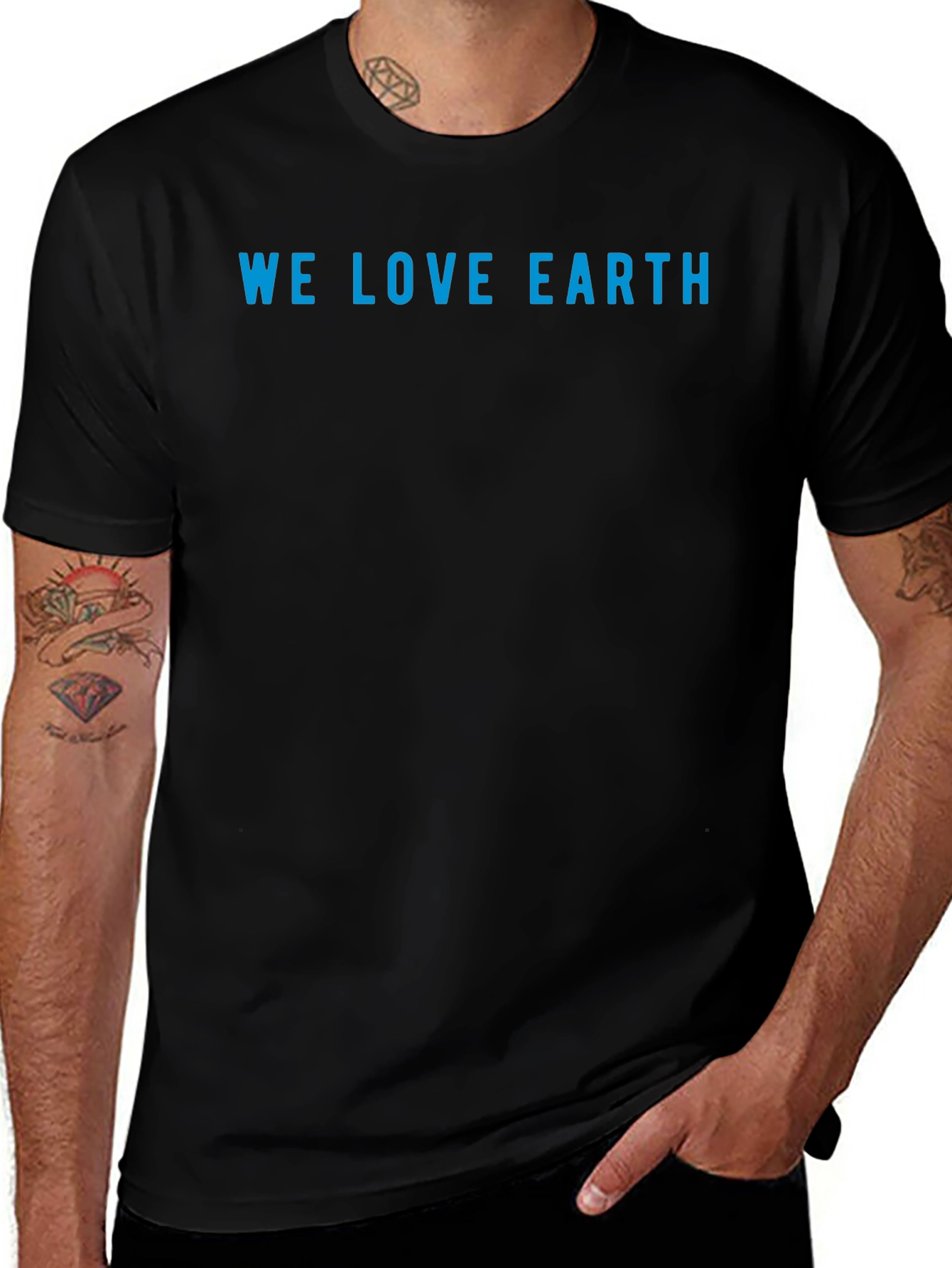 We Love Earth T-Shirt - Eco-Friendly Design