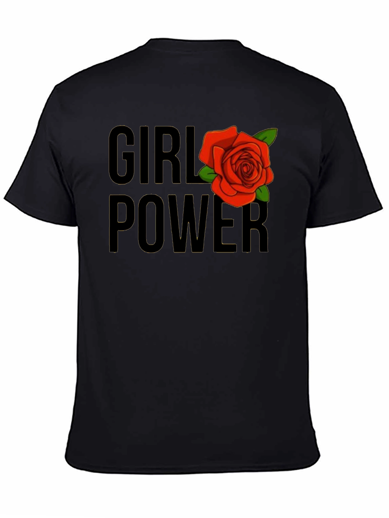 Girl Power Rose Graphic T-Shirt