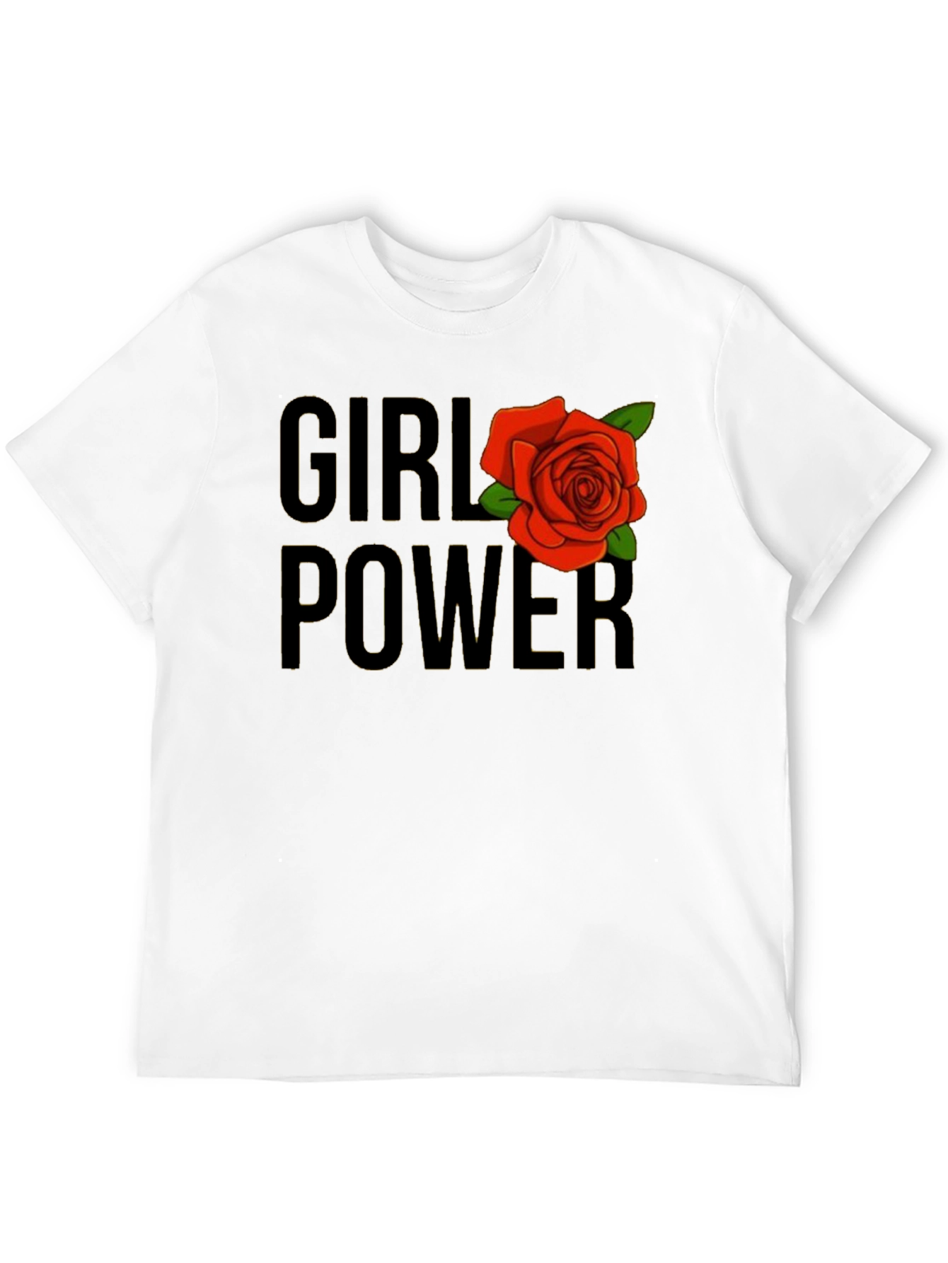 Girl Power Rose Graphic T-Shirt